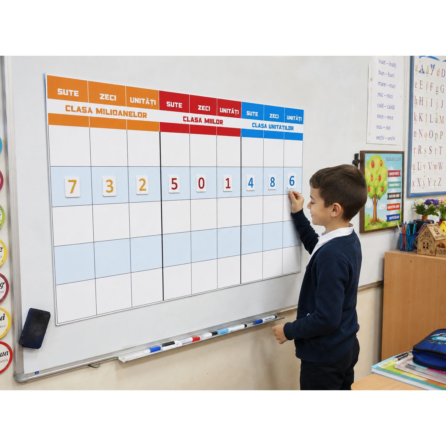 PLANȘĂ MAGNETICĂ SM clase ordine